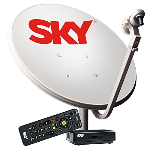 Kit de Antena Parabólica Sky 60 Cm + Receptor Digital Sky Pré Pago Flex SD