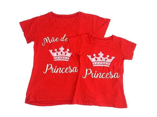 Kit de Camisas Tal Mãe Tal Filha - Princesa