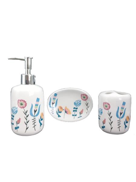 Kit de Cerâmica para Banheiro 3 Peças - Kit Girl