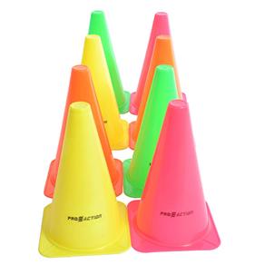 Kit de Cones de Agilidade ProAction com 8 Unidades - Colorido - 20,5cm