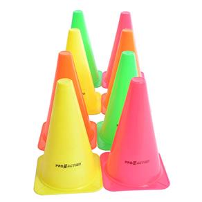 Kit de Cones de Agilidade ProAction com 8 Unidades - Colorido - 15cm