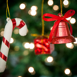 Kit de Enfeites para Árvore de Natal 18 Peças Vermelho - Orb Christmas