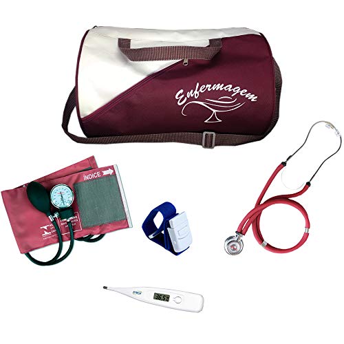 Kit de Enfermagem Básico - Premium (Vinho)