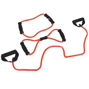 Kit de Extensores Acte Sports Médio T8 - Vermelho/Preto