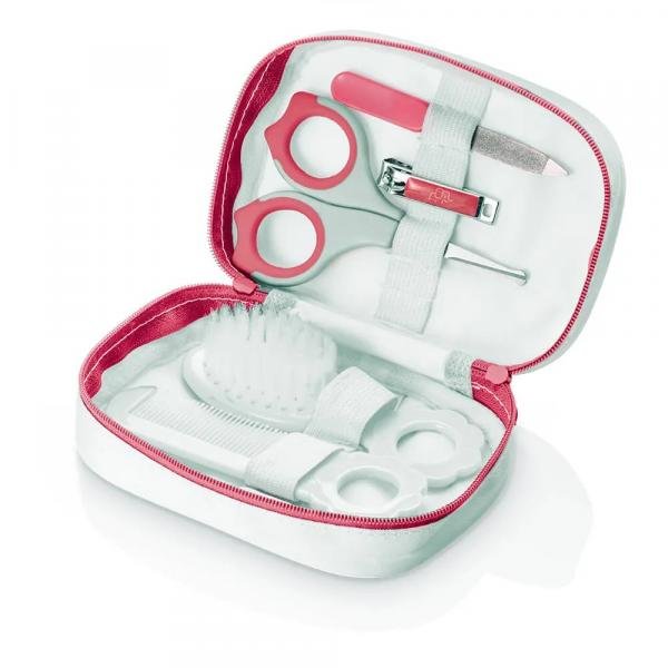 Kit de Higiene e Cuidados para Bebês Multikids Baby Rosa