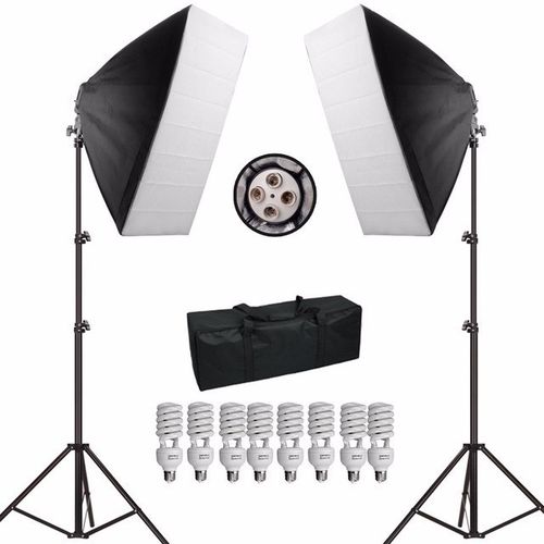 Kit de Iluminação Atena 1080w Potência Pk-Sb01-220v Estúdio Profissional Foto e Vídeo