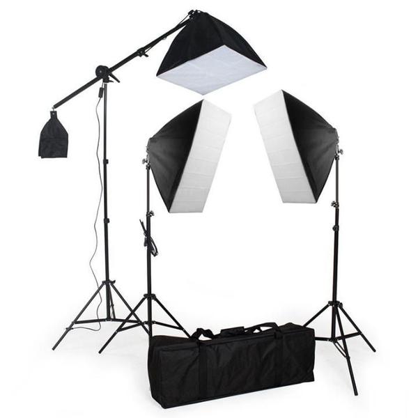 Kit de Iluminação Greika PK-SB03 para Estúdio Fotográfico