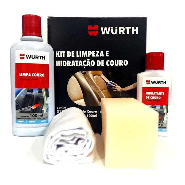 Kit de Limpeza e Hidratacao Couro - Wurth