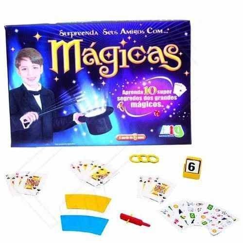 Kit de Mágicas Surpreenda Seus Amigos com Mágicas 10 Truques