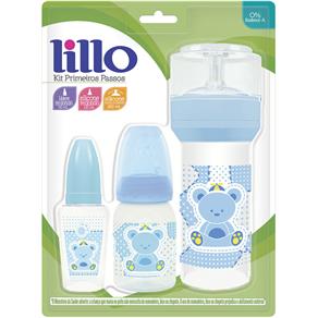 Kit de Mamadeiras Primeiros Passos 604621 Lillo - Azul