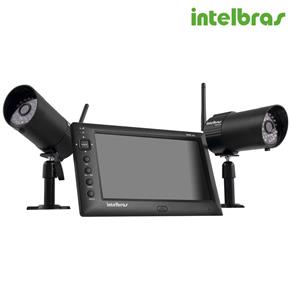 Kit de Monitoramento Residencial Sem Fio com 2 Câmeras e 1 Monitor de 7? Ehm606 - Intelbras