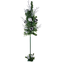 Tudo sobre 'Kit de Natal C/ Pinheiro Palito Preto/Branco 125cm - Decorville'