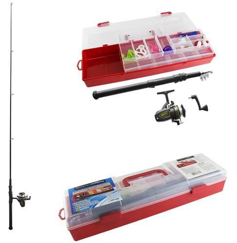 Kit de Pesca com Vara e Molinete + 44 Acessorios no Estojo 1,6M - Western