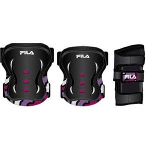 Kit de Proteção Fila Junior Girl FP Black/Pink