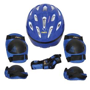 Kit de Proteção P/ Skate, Patins, Bicicleta Tamanho M 5-8 Az