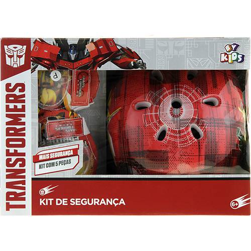 Tudo sobre 'Kit de Proteção Transformers By Kids Vermelho'
