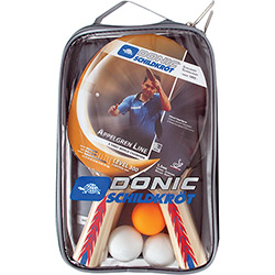 Kit de Raquetes Bolas de Tênis com Rede e Suporte Appelgren 2-Player Set 300 - Donic