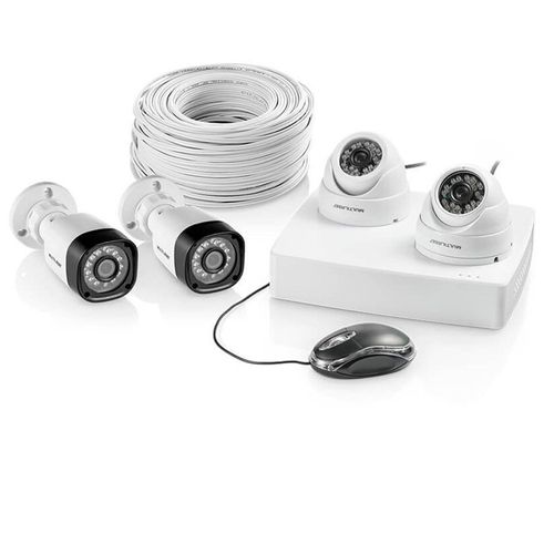 Kit de Segurança 4 Câmeras Se118 Multilaser