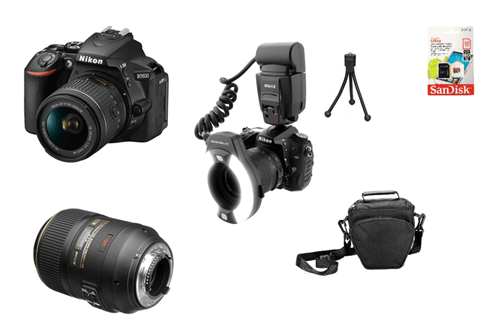Kit Dentista Nikon D5600 + Lente Nikon 105Mm Macro + Mk-14Ex