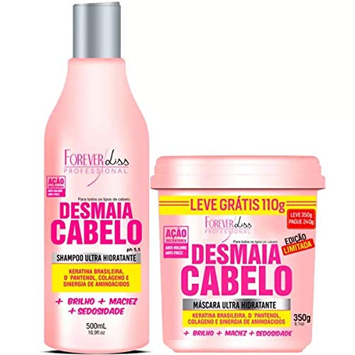 Kit Desmaia Cabelo Forever Liss Shampoo 500ml e Máscara 240g