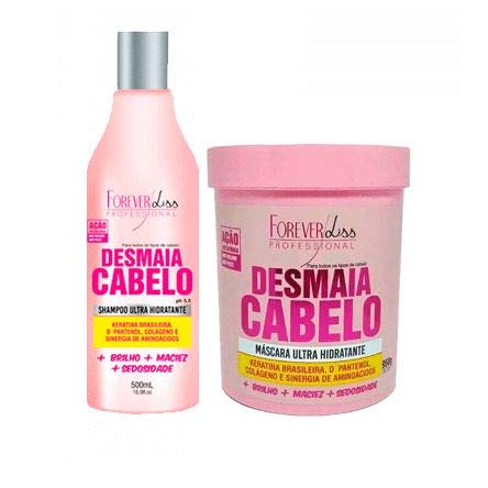 Kit Desmaia Cabelo Forever Liss Shampoo 500ml e Máscara 950g