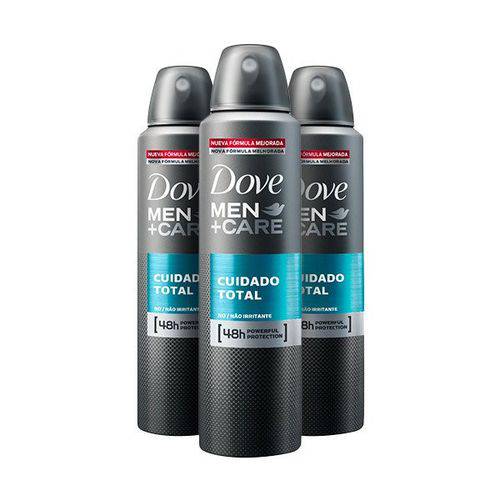 Tudo sobre 'Kit Desodorante Antitranspirante Aerosol Dove Men+Care Cuidado Total 150mL Leve 3 Pague 2'