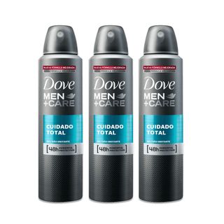 Tudo sobre 'Kit Desodorante Antitranspirante Aerossol Dove Men Cuidado Total 150ml com 3 Unidades Leve + por -'