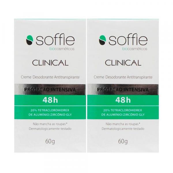 Kit 2 Desodorante Antitranspirante Soffie Clinical