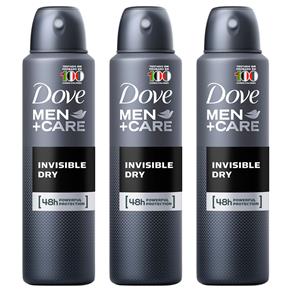 Tudo sobre 'Kit Desodorante Dove Men Care Invisible Dry Masculino Aerosol 89g 3 Unidades'