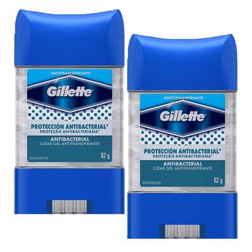 Tudo sobre 'Kit Desodorante Gillette Antitranspirante Clear Gel Antibacterial 82g com 2 Unidades'