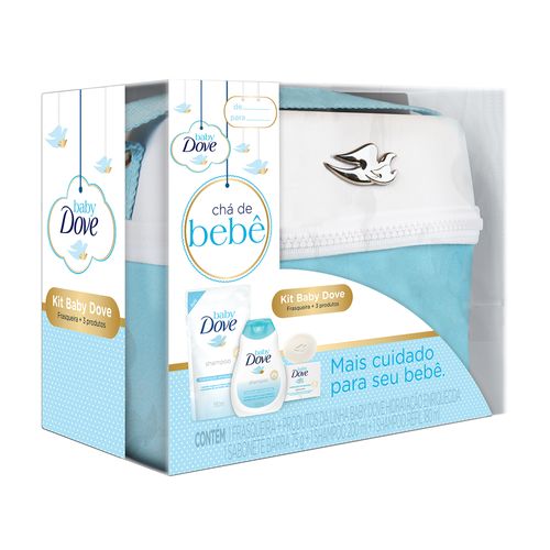 Tudo sobre 'Kit Dove Baby Hidratação Enriquecida Frasqueira Azul + Shampoo + Refil + Sabonete em Barra'