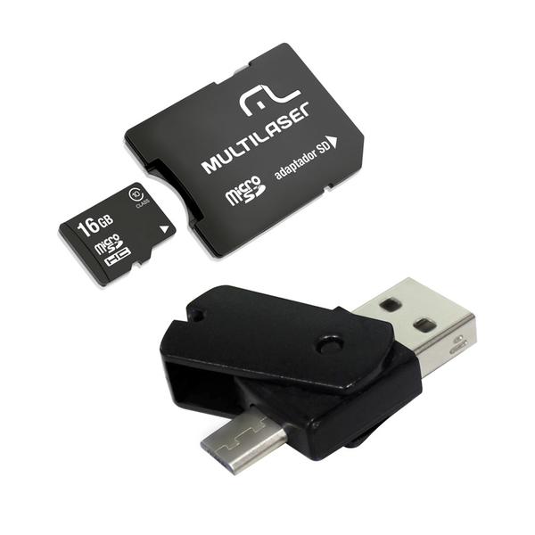 Kit Dual Drive OTG 16 GB Multilaser MC131