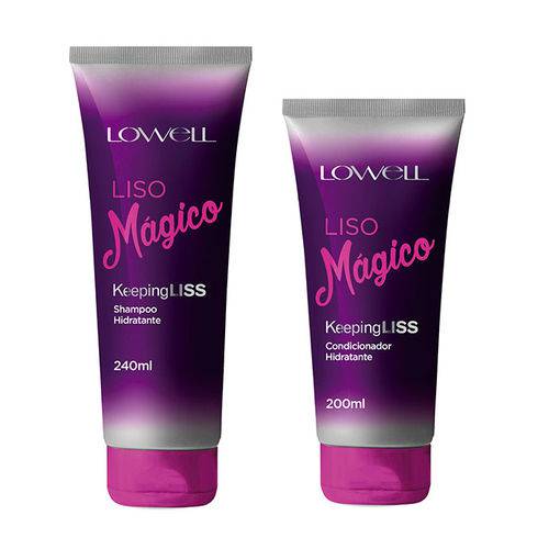 Kit Duo Liso Mágico Hidratante Keeping Liss Lowell (Shampoo + Condicionador)