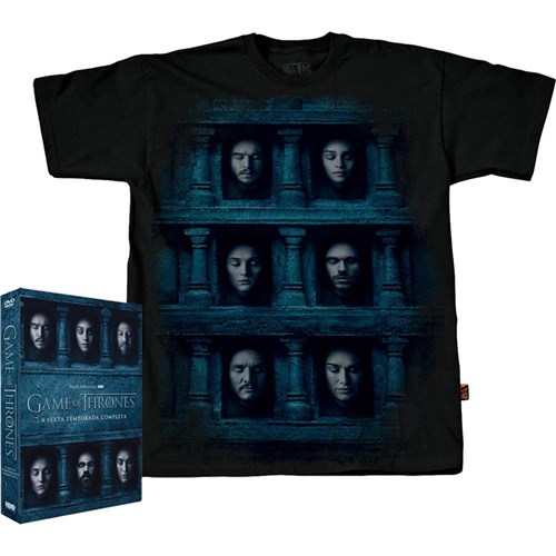 Tudo sobre 'Kit Dvd + Camiseta Game Of Thrones - 6ª Temporada Completa'
