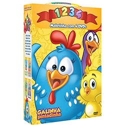 Kit DVD - Galinha Pintadinha 1 , 2 , 3 e 4