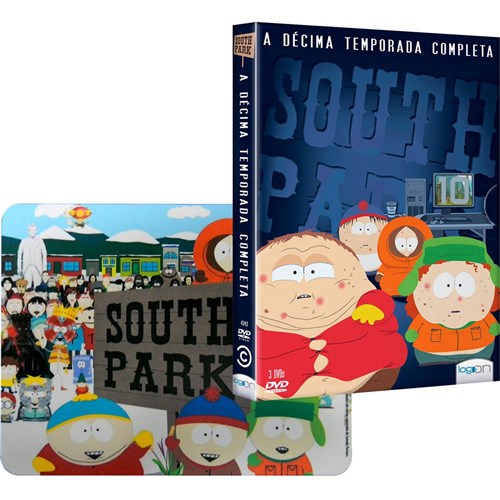 Tudo sobre 'Kit DVD South Park - 10ª Temporada Completa (3 Discos) + Mouse Pad South Park'