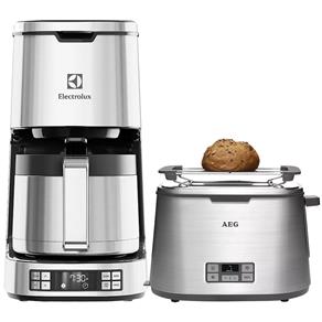 Kit Electrolux Cafeteira Expressionist + Tostador Electrolux Expressionist , Inox - 110V