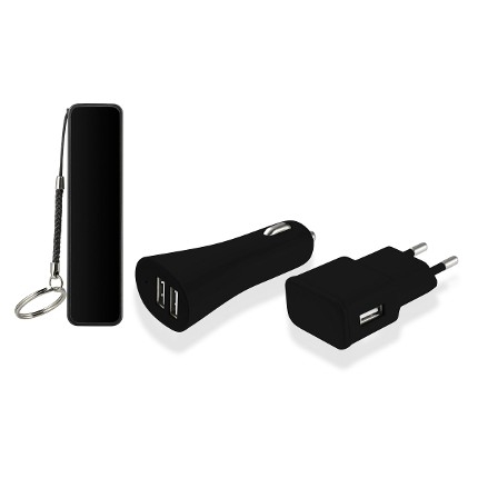 Kit 3 em 1 Power Bank com Cabo Micro USB e Carregador Automotivo - Multilaser