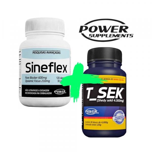 Tudo sobre 'Kit Emagrecimento e Definição Sineflex + T-sek - Power Supplements'