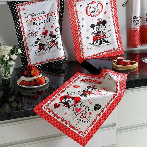 Kit Enxoval de Cozinha Mickey e Minnie Love - Disney