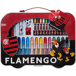 Kit Escolar Tris Playground Set Flamengo 30 Peças