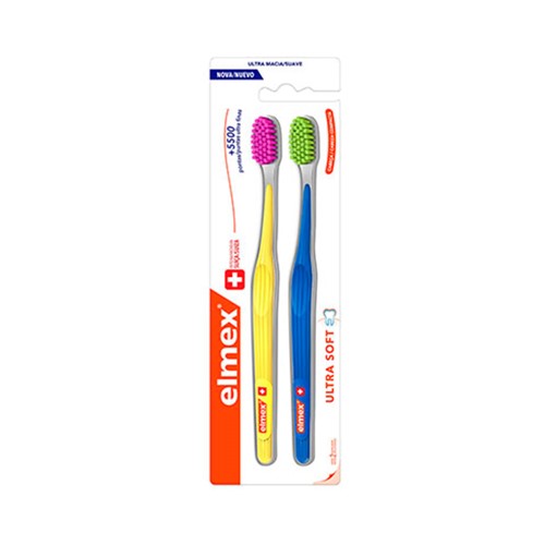Kit Escova Dental Ultra Soft Elmex 2 Unidades