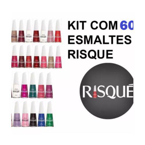 Kit Esmalte Risque 60 Cores