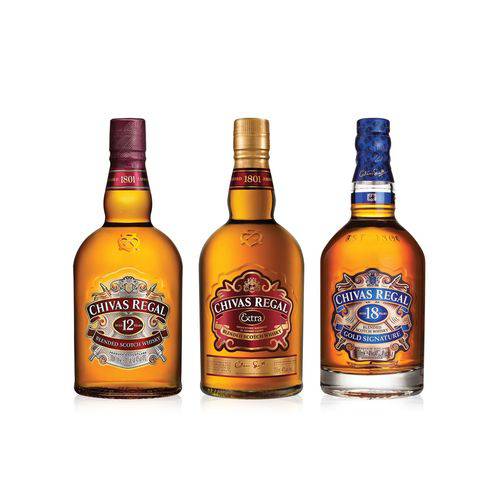 Tudo sobre 'Kit Família Whisky Chivas Regal'
