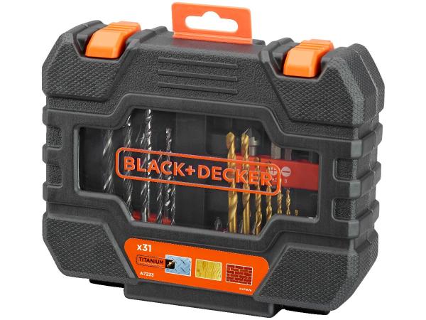 Kit Ferramentas BlackDecker 31 Peças - A7233-XJ com Maleta