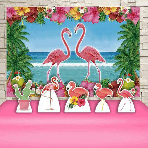 Tudo sobre 'Kit Festa Aniversário Flamingo Decoração Kit Prata Cenários'