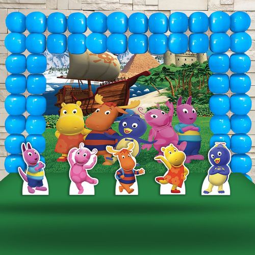 Kit Festa Aniversário os Backyardigans Decoração Kit Prata