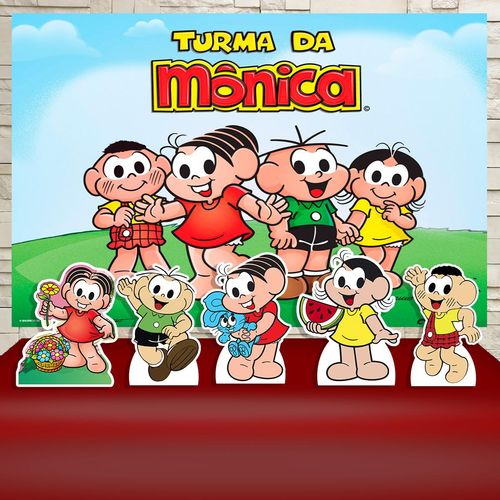 Kit Festa Aniversário Turma da Mônica Decoração Kit Prata