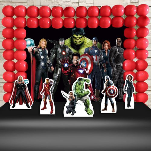 Kit Festa Aniversário Vingadores The Avengers Decoração Kit Ouro