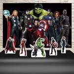 Kit Festa Aniversário Vingadores The Avengers Decoração Kit Prata